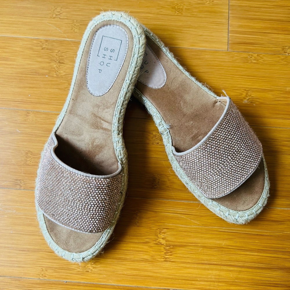 Shu Shop Tweed Sandals